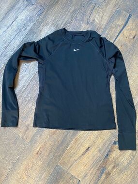 Nike Pro Dri-FIT Black Long Sleeve Athletic Top Large